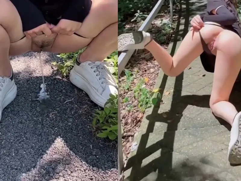 Cắm sừng public ngoài đường cùng gấu da trắng vú bự